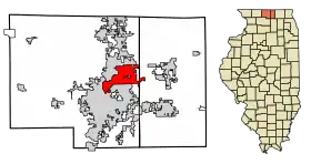 Localisation de Loves Park