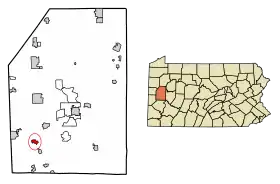 Localisation de Evans City