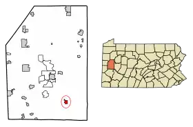 Localisation de Saxonburg