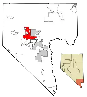 Localisation de Las Vegas