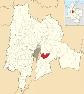 Localisation de Choachí