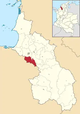 Localisation de Sampués