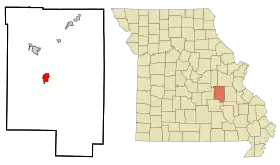 Localisation de Steelville