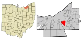 Localisation de Garfield Heights