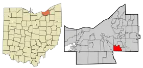 Localisation de Walton Hills