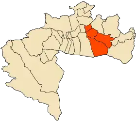 Localisation de Daïra de Sidi Okba