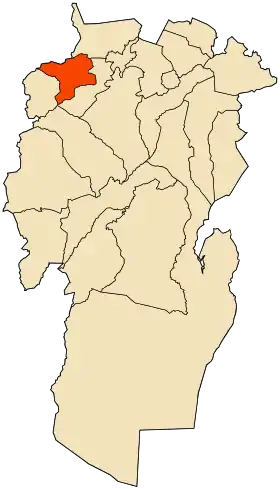 Localisation de Taouzient