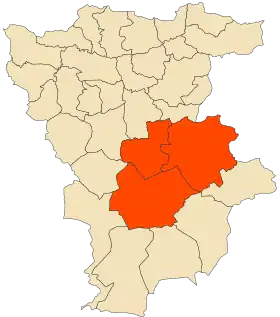 Localisation de Daïra de Chelghoum Laïd