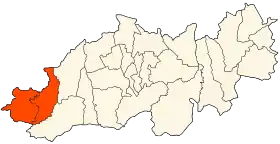 Localisation de Daïra d'El Affroun / ⵜⴰⴷⴰⵢⵕⴰ ⵍⵍⵄⴻⴼⵕⵓⵏ / Tadayṛa Llɛefṛun