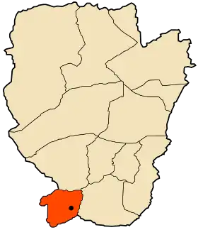 Localisation de Djeniene Bourezg