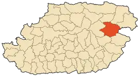 Localisation de Yakouren