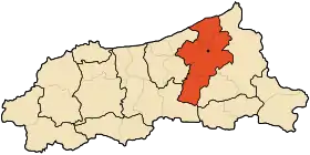 Localisation de Daïra d'El Ancer