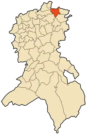 Localisation de Boudjebha El Bordj