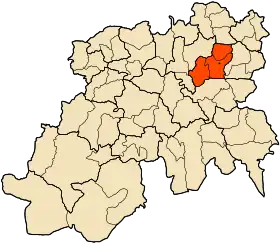 Localisation de Daïra de Beni Slimane