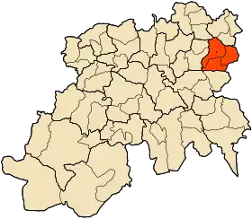 Localisation de Daïra d'El Guelb El Kebir