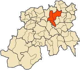 Localisation de Daïra de Sidi Naamane