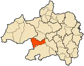 Localisation de Ksour