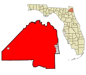Localisation de Jacksonville