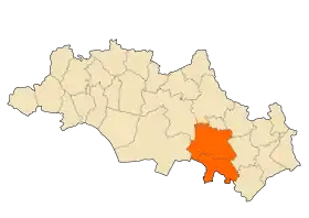 Localisation de Daïra de Fkirina