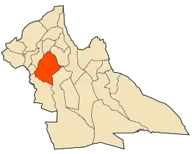 Localisation de Daïra d'El Ghicha