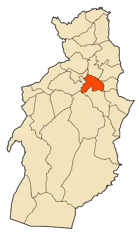 Localisation de Tébessa