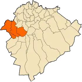 Localisation de Daïra de Frenda