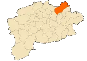 Localisation de Aïn Ben Beida