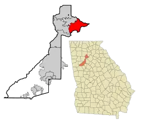 Localisation de Johns Creek