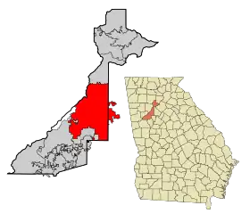 Localisation de Atlanta