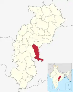 Localisation de District de Gariaband