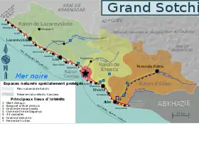 Localisation de Raïon d'Adler