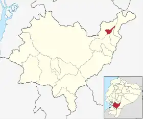 Localisation de Canton de Guachapala