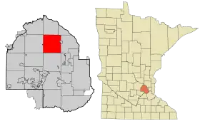 Localisation de Maple Grove