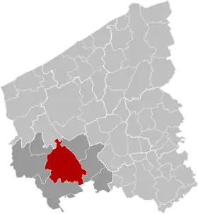 Localisation de Ypres