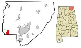 Localisation de Woodville