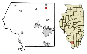 Localisation de Elkville