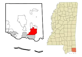 Localisation de Moss Point