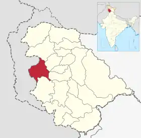 Localisation de District de Poonchضلع پونچھ