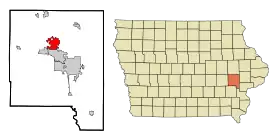 Localisation de North Liberty