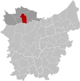 Localisation de Kaprijke