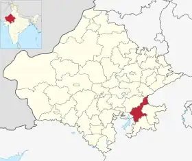 Localisation de District de Kota