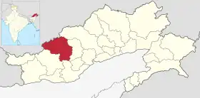 Localisation de District de Kurung Kumey