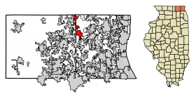 Localisation de Fox Lake