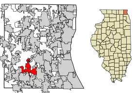 Localisation de Hawthorn Woods