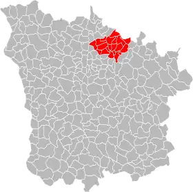 Localisation de Communauté de communes La Fleur du Nivernais