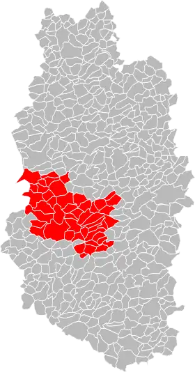 Localisation de Communauté de communes De l'Aire à l'Argonne