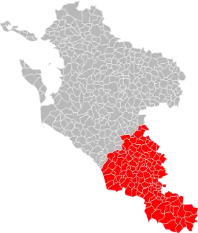 Localisation de Communauté de communes de la Haute Saintonge