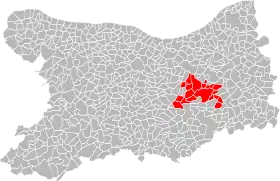 Localisation de Communauté de communes de la Vallée d'Auge