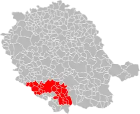 Localisation de Communauté de communes du Sor et de l'Agout