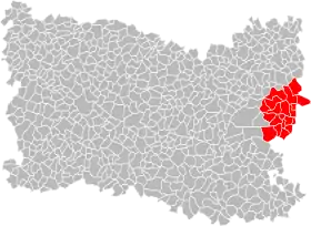 Localisation de Communauté de communes des Lisières de l'Oise